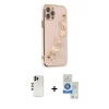 MARSİLYAN™- iPhone 12 Pro Max Kılıf Nova Işık Prime - Şeffaf Royal Nano Ekran Koruyucu + Shine Kamera Lens - GD