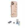 MARSİLYAN™- iPhone 12 Pro Max Kılıf Nova Işık Prime - Şeffaf Royal Nano Ekran Koruyucu + Renkli Kamera Lens Koruma Cam - YL