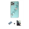 MARSİLYAN™- iPhone 12 Pro Max Kılıf Nova Işık Prime - Şeffaf Temperli Cam Ekran Koruyucu + Shine Kamera Lens Koruma Cam - GS
