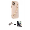 MARSİLYAN™- iPhone 12 Pro Max Kılıf Nova Işık Prime - Şeffaf Temperli Cam Ekran Koruyucu + Shine Kamera Lens Koruma Cam - SABE