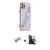 MARSİLYAN™- iPhone 12 Pro Max Kılıf Nova Işık Prime - Şeffaf Temperli Cam Ekran Koruyucu + Shine Kamera Lens Koruma Cam - MI