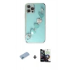 MARSİLYAN™- iPhone 12 Pro Max Kılıf Nova Işık Prime - Şeffaf Temperli Cam Ekran Koruyucu + Shine Kamera Lens Koruma Cam - MI