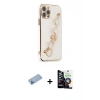 MARSİLYAN™- iPhone 12 Pro Max Kılıf Nova Işık Prime - Şeffaf Temperli Cam Ekran Koruyucu + Shine Kamera Lens Koruma Cam - MI