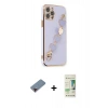 MARSİLYAN™- iPhone 12 Pro Max Kılıf Nova Işık Prime - Siyah 20D Premium Cam Ekran Koruyucu + Metal Kamera Lens Koruma Cam - KI