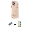 MARSİLYAN™- iPhone 12 Pro Max Kılıf Nova Işık Prime - Siyah 20D Premium Cam Ekran Koruyucu + Metal Kamera Lens Koruma Cam - KI