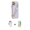 MARSİLYAN™- iPhone 12 Pro Max Kılıf Nova Işık Prime - Siyah 20D Premium Cam Ekran Koruyucu + Shine Kamera Lens - GD
