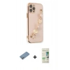 MARSİLYAN™- iPhone 12 Pro Max Kılıf Nova Işık Prime - Siyah 20D Premium Cam Ekran Koruyucu + Shine Kamera Lens Koruma Cam - GS