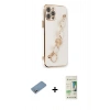 MARSİLYAN™- iPhone 12 Pro Max Kılıf Nova Işık Prime - Siyah 20D Premium Cam Ekran Koruyucu + Shine Kamera Lens Koruma Cam - GS