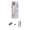 MARSİLYAN™- iPhone 12 Pro Max Kılıf Nova Işık Prime - Siyah 20D Premium Cam Ekran Koruyucu + Shine Kamera Lens Koruma Cam - GD
