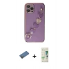 MARSİLYAN™- iPhone 12 Pro Max Kılıf Nova Işık Prime - Siyah 20D Premium Cam Ekran Koruyucu + Shine Kamera Lens Koruma Cam - GD