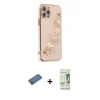 MARSİLYAN™- iPhone 12 Pro Max Kılıf Nova Işık Prime - Siyah 20D Premium Cam Ekran Koruyucu + Shine Kamera Lens Koruma Cam - GD