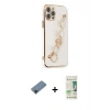 MARSİLYAN™- iPhone 12 Pro Max Kılıf Nova Işık Prime - Siyah 20D Premium Cam Ekran Koruyucu + Shine Kamera Lens Koruma Cam - SH