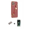MARSİLYAN™- iPhone 12 Pro Max Kılıf Nova Işık Prime - Siyah 360 Mat Full Body Arka Koruyucu + Shine Kamera Lens Koruma Cam - SABE