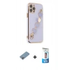 MARSİLYAN™- iPhone 12 Pro Max Kılıf Nova Işık Prime - Siyah 5D Eko Cam Ekran Koruyucu + Shine Kamera Lens Koruma Cam - GI