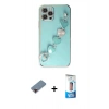MARSİLYAN™- iPhone 12 Pro Max Kılıf Nova Işık Prime - Siyah 5D Eko Cam Ekran Koruyucu + Metal Kamera Lens Koruma Cam - KI
