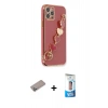 MARSİLYAN™- iPhone 12 Pro Max Kılıf Nova Işık Prime - Siyah 5D Eko Cam Ekran Koruyucu + Shine Kamera Lens Koruma Cam - SABE