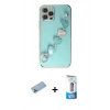 MARSİLYAN™- iPhone 12 Pro Max Kılıf Nova Işık Prime - Siyah 5D Eko Cam Ekran Koruyucu + Shine Kamera Lens Koruma Cam - MI
