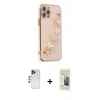MARSİLYAN™- iPhone 12 Pro Max Kılıf Nova Işık Prime - Siyah 6D Mat Seramik Hayalet Nano Ekran Koruyucu + Shine Kamera Lens - LT