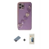 MARSİLYAN™- iPhone 12 Pro Max Kılıf Nova Işık Prime - Siyah 6D Mat Seramik Hayalet Nano Ekran Koruyucu + Metal Kamera Lens Koruma Cam - KI
