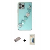 MARSİLYAN™- iPhone 12 Pro Max Kılıf Nova Işık Prime - Siyah 6D Mat Seramik Hayalet Nano Ekran Koruyucu + Shine Kamera Lens Koruma Cam - SABE