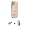 MARSİLYAN™- iPhone 12 Pro Max Kılıf Nova Işık Prime - Siyah 6D Mat Seramik Hayalet Nano Ekran Koruyucu + Shine Kamera Lens Koruma Cam - SABE