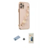 MARSİLYAN™- iPhone 12 Pro Max Kılıf Nova Işık Prime - Siyah 6D Mat Seramik Hayalet Nano Ekran Koruyucu + Shine Kamera Lens Koruma Cam - MI