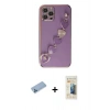 MARSİLYAN™- iPhone 12 Pro Max Kılıf Nova Işık Prime - Siyah 6D Mat Seramik Hayalet Nano Ekran Koruyucu + Shine Kamera Lens Koruma Cam - MI
