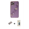 MARSİLYAN™- iPhone 12 Pro Max Kılıf Nova Işık Prime - Siyah 6D Mat Seramik Hayalet Nano Ekran Koruyucu + Shine Kamera Lens Koruma Cam - SABE