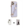 MARSİLYAN™- iPhone 12 Pro Max Kılıf Nova Işık Prime - Siyah Bilvis Hayalet Cam Ekran Koruyucu + Shine Kamera Lens - GD