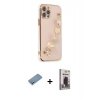MARSİLYAN™- iPhone 12 Pro Max Kılıf Nova Işık Prime - Siyah Bilvis Hayalet Cam Ekran Koruyucu + Shine Kamera Lens Koruma Cam - GS