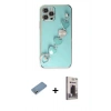 MARSİLYAN™- iPhone 12 Pro Max Kılıf Nova Işık Prime - Siyah Bilvis Hayalet Cam Ekran Koruyucu + Shine Kamera Lens Koruma Cam - GS