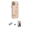 MARSİLYAN™- iPhone 12 Pro Max Kılıf Nova Işık Prime - Siyah Bilvis Hayalet Cam Ekran Koruyucu + Shine Kamera Lens Koruma Cam - MI