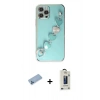 MARSİLYAN™- iPhone 12 Pro Max Kılıf Nova Işık Prime - Siyah Bilvis Hayalet Cam Ekran Koruyucu + Shine Kamera Lens Koruma Cam - MI