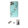 MARSİLYAN™- iPhone 12 Pro Max Kılıf Nova Işık Prime - Siyah Bilvis Hayalet Cam Ekran Koruyucu + Shine Kamera Lens Koruma Cam - SABE