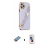MARSİLYAN™- iPhone 12 Pro Max Kılıf Nova Işık Prime - Siyah Joko 5D Cam + Shine Kamera Lens Koruma Cam - GI