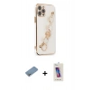 MARSİLYAN™- iPhone 12 Pro Max Kılıf Nova Işık Prime - Siyah Joko 5D Cam + Shine Kamera Lens Koruma Cam - GS