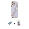 MARSİLYAN™- iPhone 12 Pro Max Kılıf Nova Işık Prime - Siyah Joko 5D Cam + Shine Kamera Lens Koruma Cam - GS