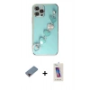 MARSİLYAN™- iPhone 12 Pro Max Kılıf Nova Işık Prime - Siyah Joko 5D Cam + Metal Kamera Lens Koruma Cam - KI