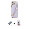MARSİLYAN™- iPhone 12 Pro Max Kılıf Nova Işık Prime - Siyah Joko 5D Cam + Metal Kamera Lens Koruma Cam - KI