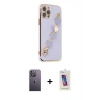 MARSİLYAN™- iPhone 12 Pro Max Kılıf Nova Işık Prime - Siyah Joko 5D Cam + Neon Fosforlu Kamera Lens - BZ