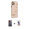 MARSİLYAN™- iPhone 12 Pro Max Kılıf Nova Işık Prime - Siyah Joko 5D Cam + Neon Fosforlu Kamera Lens - SI