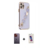 MARSİLYAN™- iPhone 12 Pro Max Kılıf Nova Işık Prime - Siyah Joko 5D Cam + Neon Fosforlu Kamera Lens - TU