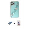 MARSİLYAN™- iPhone 12 Pro Max Kılıf Nova Işık Prime - Siyah Joko 5D Cam + Shine Kamera Lens Koruma Cam - GD