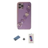 MARSİLYAN™- iPhone 12 Pro Max Kılıf Nova Işık Prime - Siyah Joko 5D Cam + Shine Kamera Lens Koruma Cam - GD