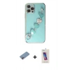 MARSİLYAN™- iPhone 12 Pro Max Kılıf Nova Işık Prime - Siyah Joko 5D Cam + Shine Kamera Lens Koruma Cam - PE