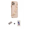 MARSİLYAN™- iPhone 12 Pro Max Kılıf Nova Işık Prime - Siyah Joko 5D Cam + Shine Kamera Lens Koruma Cam - SABE