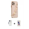 MARSİLYAN™- iPhone 12 Pro Max Kılıf Nova Işık Prime - Siyah Joko 5D Cam + Shine Kamera Lens - LT