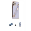 MARSİLYAN™- iPhone 12 Pro Max Kılıf Nova Işık Prime - Siyah Joko Magic 5D Cam + Gold Shine Kamera Lens Koruma Cam