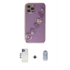 MARSİLYAN™- iPhone 12 Pro Max Kılıf Nova Işık Prime - Siyah Joko Magic 5D Cam + Shine Kamera Lens - LT