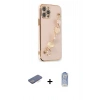 MARSİLYAN™- iPhone 12 Pro Max Kılıf Nova Işık Prime - Siyah Joko Magic 5D Cam + Renkli Kamera Lens Koruma Cam - MI
